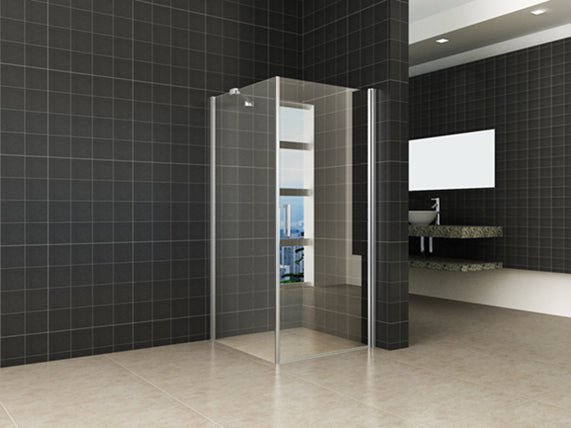 Wiesbaden swingdeur + zijwand UNI 900x900x2000 chr.8mm NANO - WDtegels