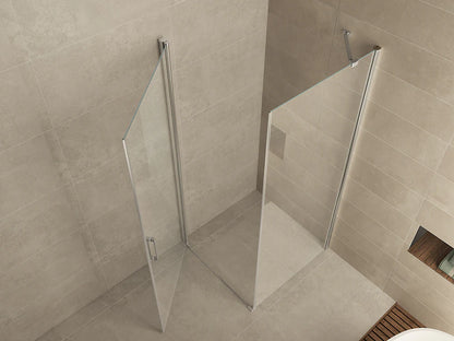 Douchecabine Wiesbaden met swingdeur 100x100cm 8mm NANO coating