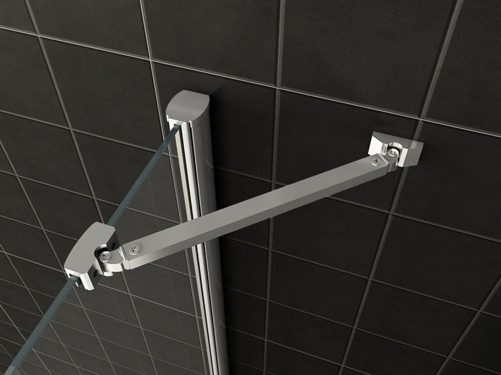 Wiesbaden swingdeur + zijwand UNI 900x900x2000 chr.8mm NANO - WDtegels