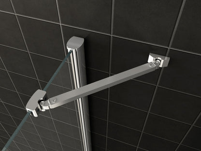 Wiesbaden swingdeur + zijwand UNI 900x900x2000 chr.8mm NANO - WDtegels