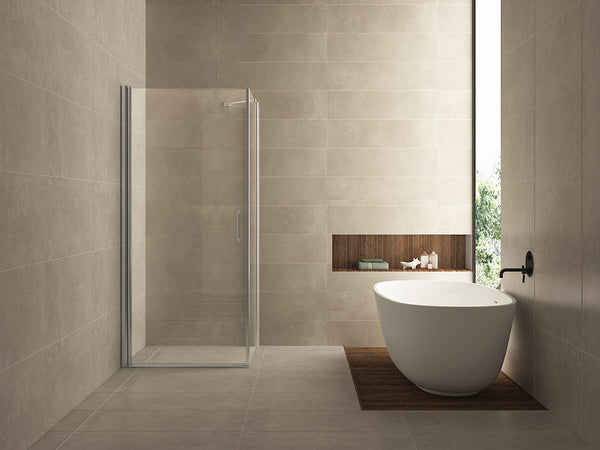 Salone shower cabin | 1 pivot door | 100x100x200cm | 8 mm nano clear glass/chrome