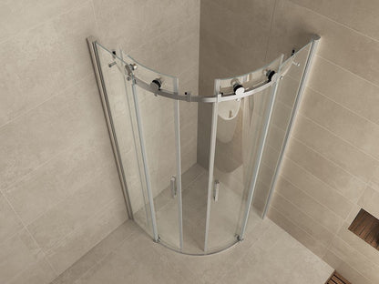 Douchecabine Wiesbaden 2 schuifdeuren 90x90cm 8mm NANO coating - WDtegels