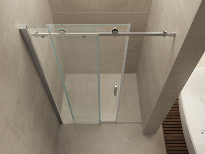 Slide nis schuifdeur 1200 x 2000 x 8 mm nano helder glas/chroom - WDtegels