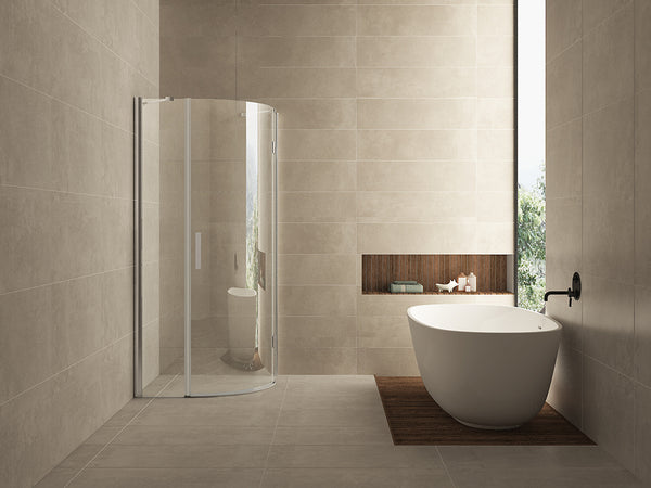 Curf shower enclosure quadrant | 1 pivot door right | 90x90x200cm | 8mm clear glass/chrome