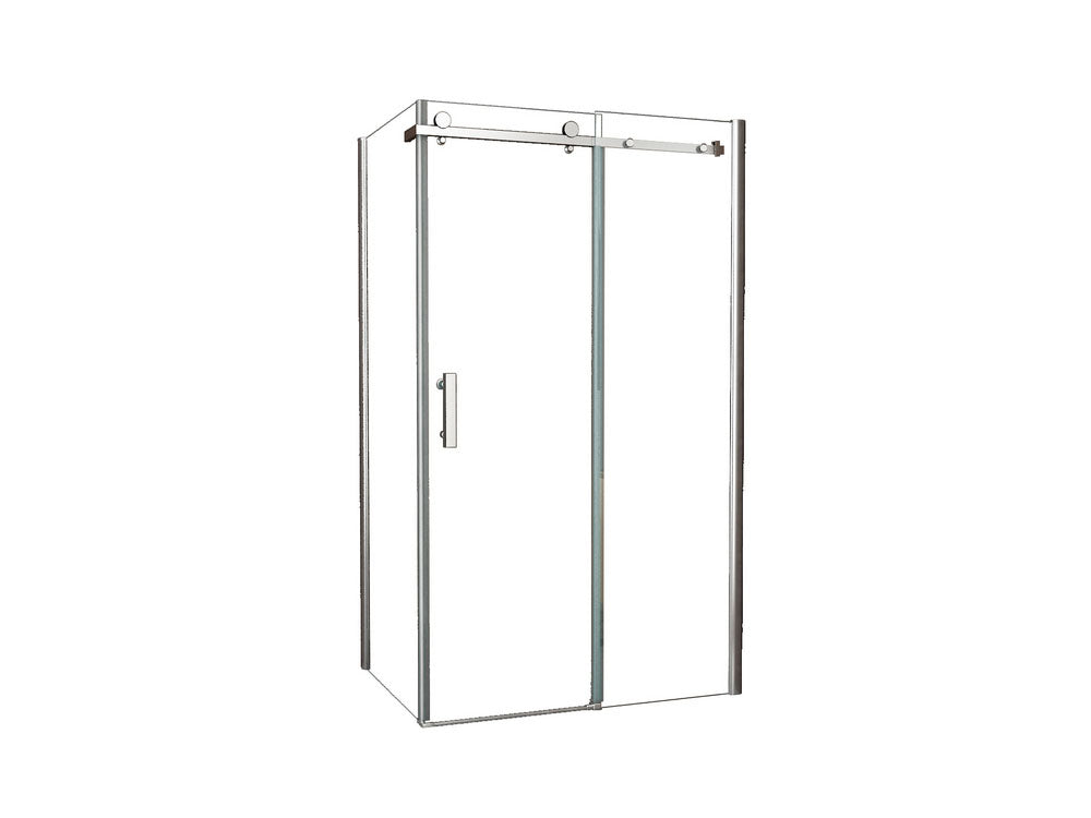 Block douchecabine met schuifdeur 120 x 100 cm 8 mm Nano 8718858075140