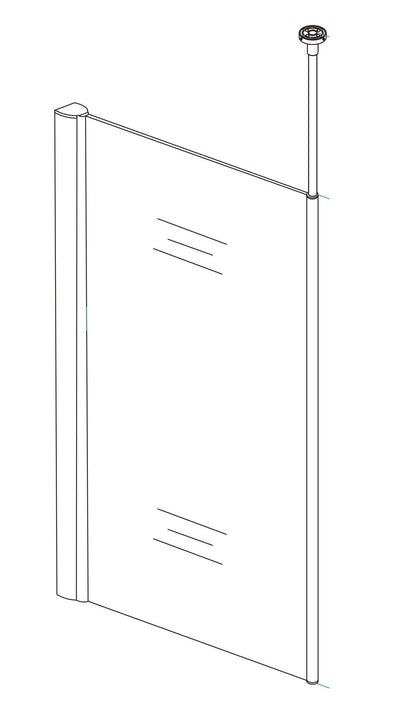 Verticale stabilisatiestang chroom 8719323038745