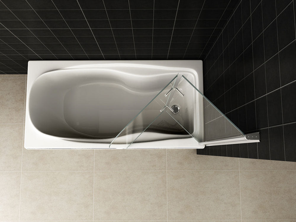 Wiesbaden badwand 2-delig inklapbaar 100x140 cm - WDtegels