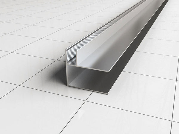 Perfil de esquina Wiesbaden para puerta de nicho + perfil con pared lateral de 10 mm