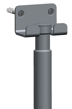 Wiesbaden luxe chroom badkamer-vloerwisser+ophanging - WDtegels