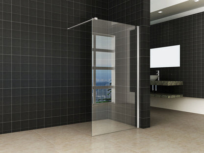 Wiesbaden inloopdouche met RVS profiel 100x200 cm - 10mm NANO glas - WDtegels