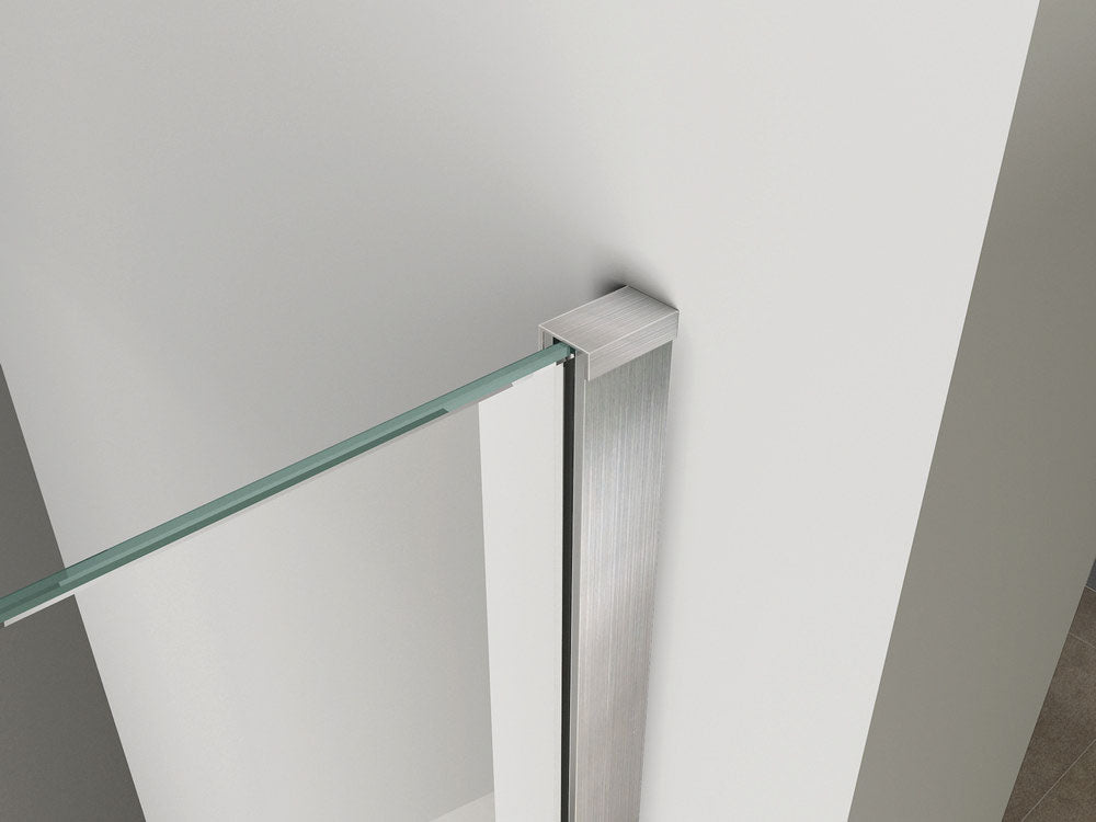 Wiesbaden inloopdouche met RVS profiel 100x200 cm - 10mm NANO glas - WDtegels