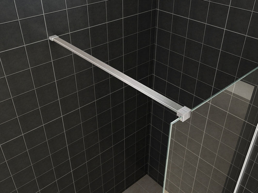 Wiesbaden inloopdouche met RVS profiel 100x200 cm - 10mm NANO glas - WDtegels