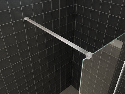 Wiesbaden inloopdouche met RVS profiel 100x200 cm - 10mm NANO glas - WDtegels