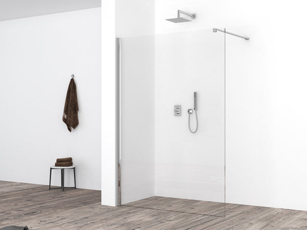 Comfort walk-in shower 1600 x 2000 x 8 mm nano clear glass/chrome