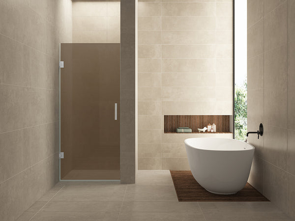 Less glas voor nisdeur 900 x 2000 x 8 mm nano vintage brons glas