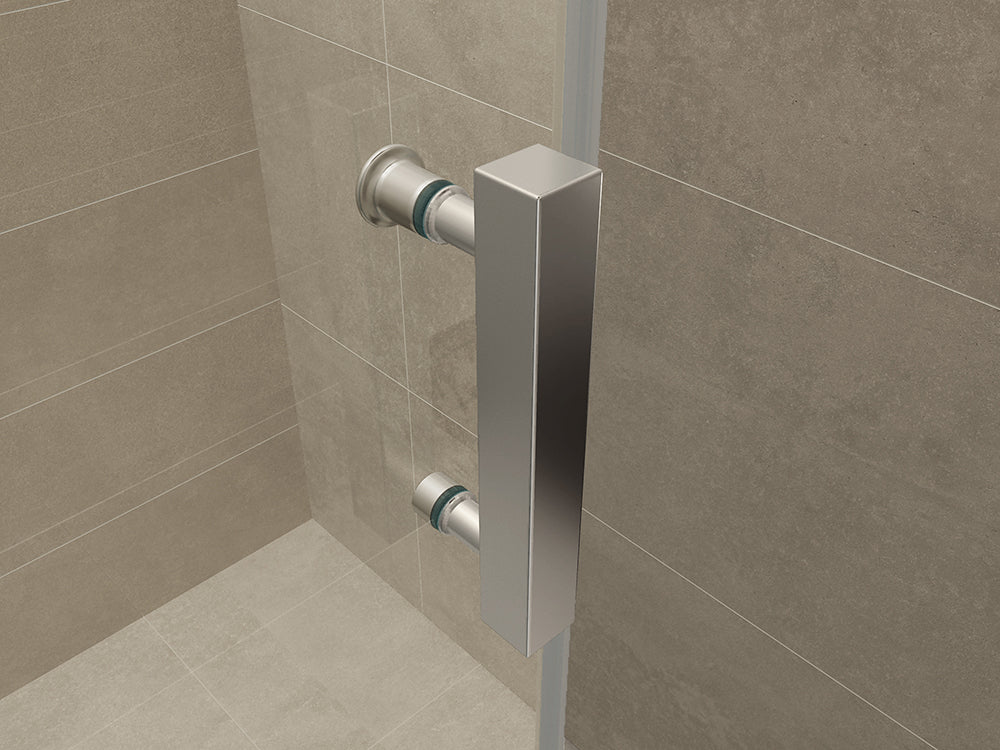 Slide nis schuifdeur | 170x200x0.8cm | Nano helder glas/chroom - WDtegels