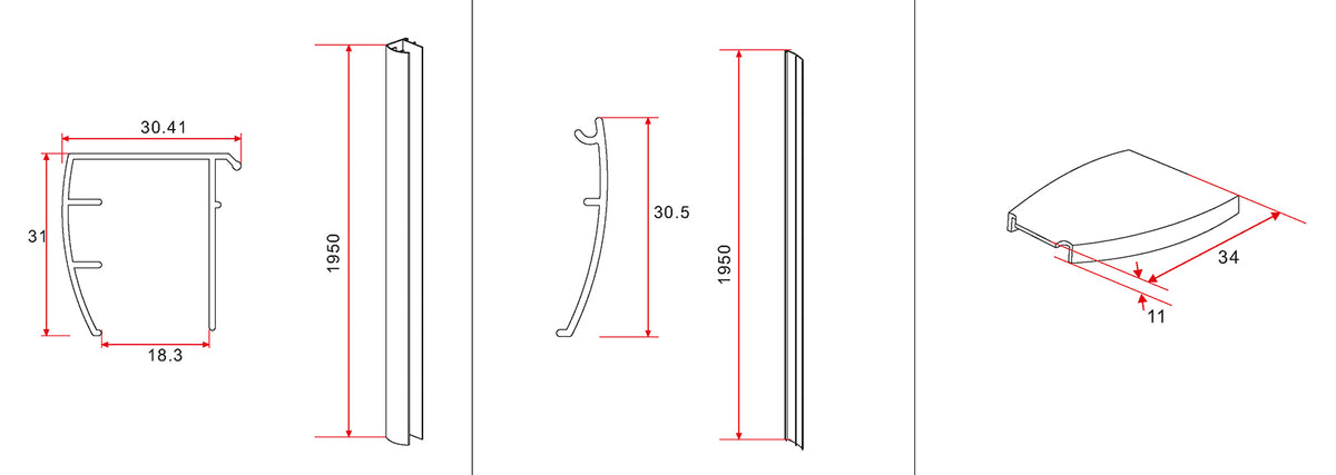 Cerra eco nisdeur | 100x195cm | 6mm nano helder glas/chroom - WDtegels