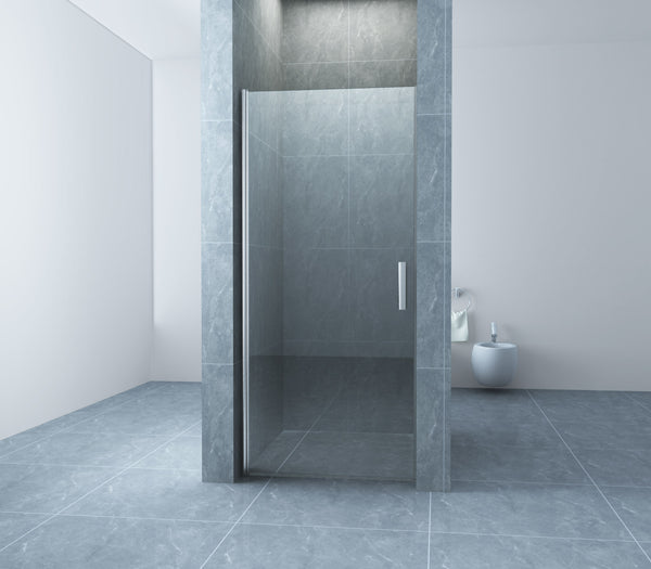 Cerra eco nisdeur | 100x195cm | 6mm nano helder glas/chroom