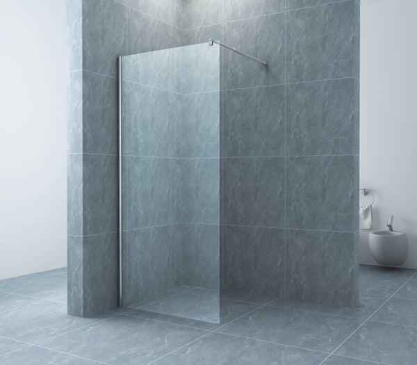 Cerra eco walk-in shower 900 x 1950 x 6 mm nano clear glass/chrome