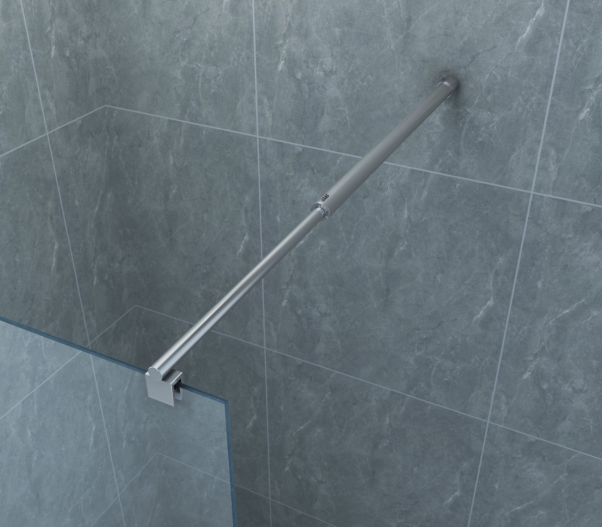 Wiesbaden Eco zijwand voor Eco nisdeur | 100x195cm | 6mm - WDtegels