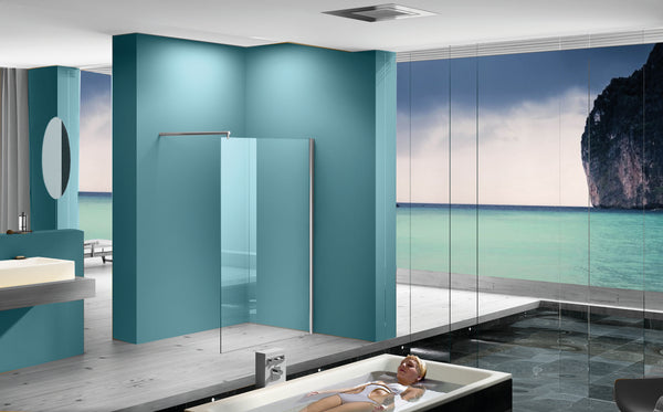 Wiesbaden Eco inloopdouche 80x200 cm - 8mm NANO glas
