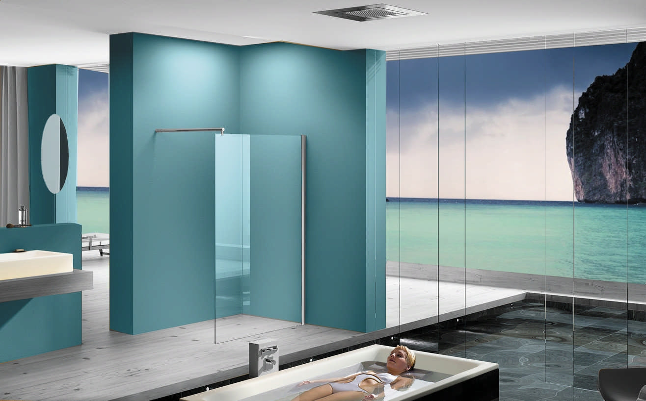 Wiesbaden Eco inloopdouche 110x200 cm - 8mm NANO glas - WDtegels