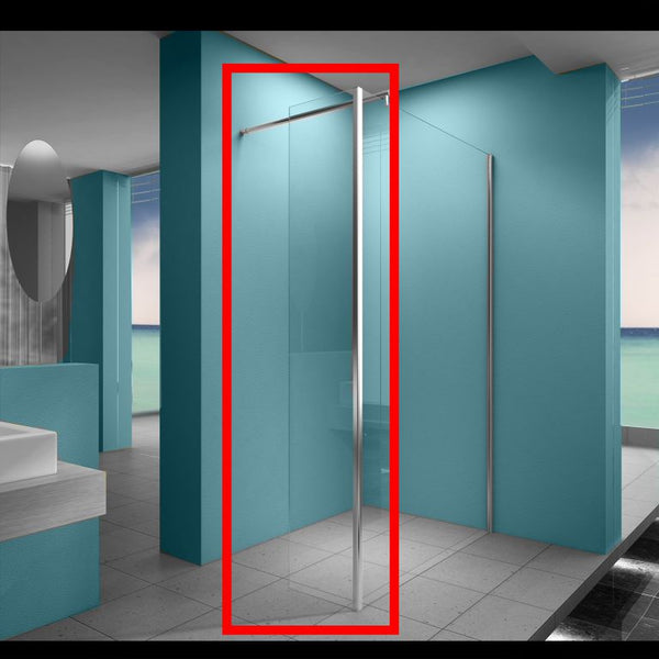 Wiesbaden Eco zijwand met hoekprofiel 400x2000