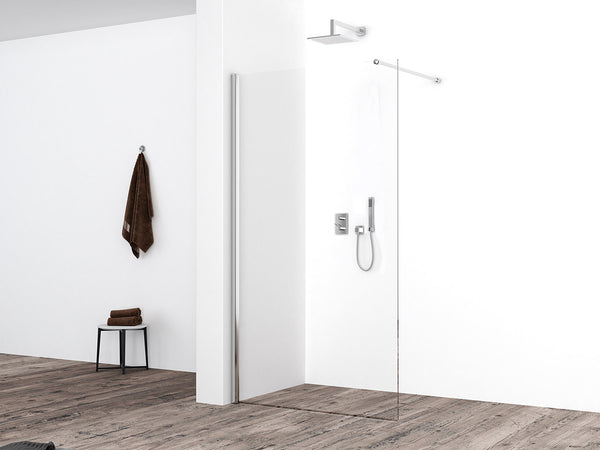 Eco walk-in shower 900 x 2200 x 8 mm nano clear glass/chrome