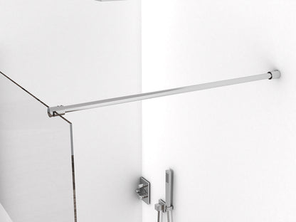 Eco inloopdouche 120x220cm 8mm Nano helder glas Chroom - detailfoto