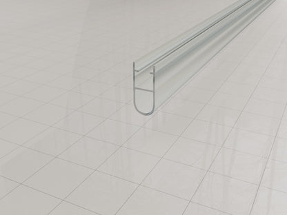 Type 1 rubberen waterkering 200 x 0,5 cm transparant - WDtegels