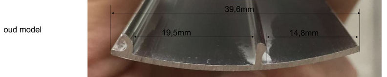 aluminium afdekstrip 200cm wandprofiel type 1 (oud) - WDtegels
