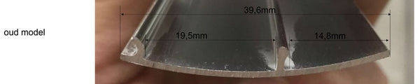 aluminum cover strip 200cm wall profile type 1 (old)