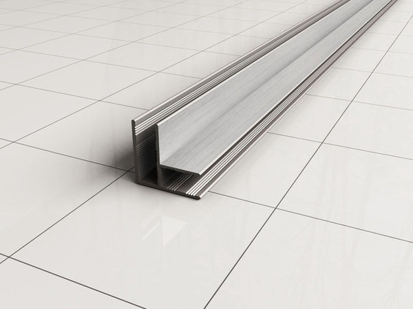 Wiesbaden hoekprofiel tbv glaswand 1x200cm geb.staal
