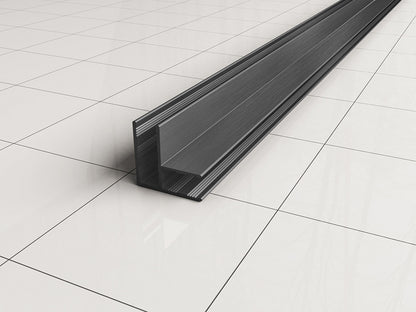 Slim hoekprofiel 200cm x 10mm Gunmetal