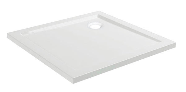Plato de ducha cuadrado 90x90x4 cm acrílico blanco brillo