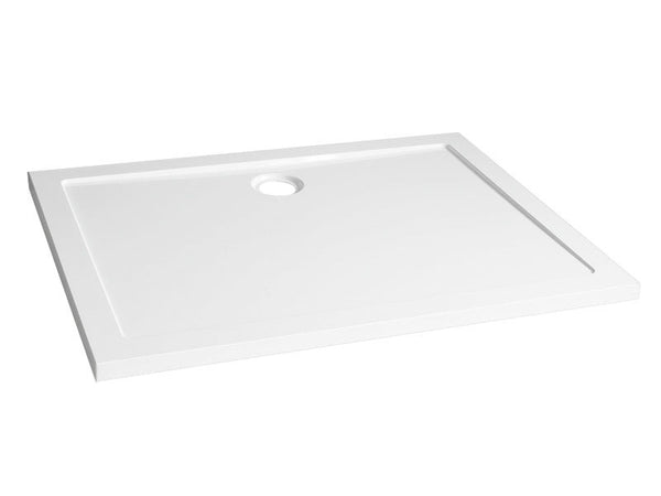 Plato de ducha rectangular 120x90x4 cm acrílico blanco brillo