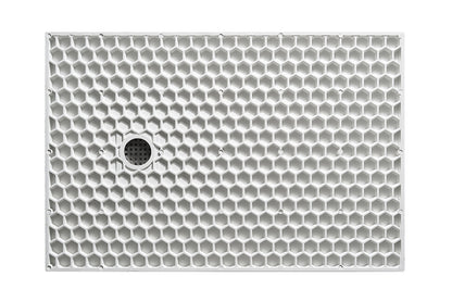 Stonea douchebak antislip composiet 900x1400x30 mm inkortbaar mat wit - WDtegels