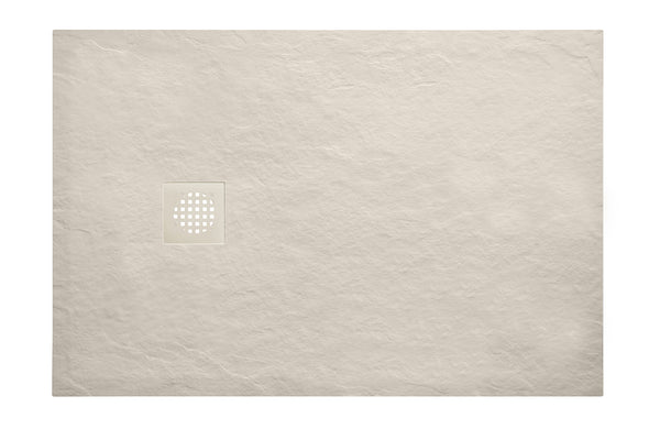 Stonea douchebak antislip composiet | 80x140x3cm | Inkortbaar | Beige