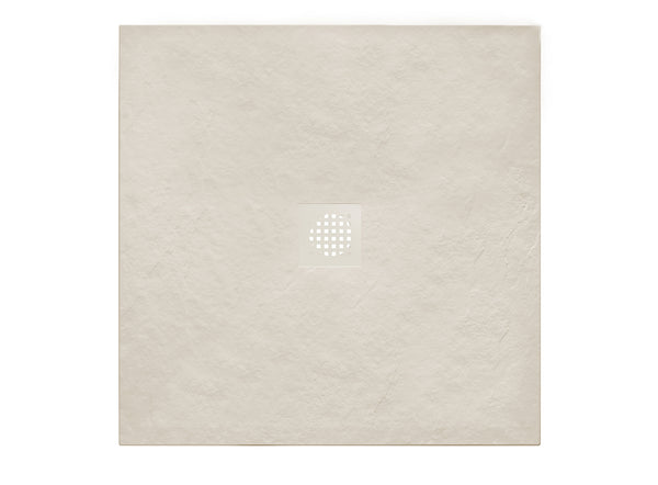 Stonea douchebak antislip composiet | 90x90x3cm | Inkortbaar | Beige