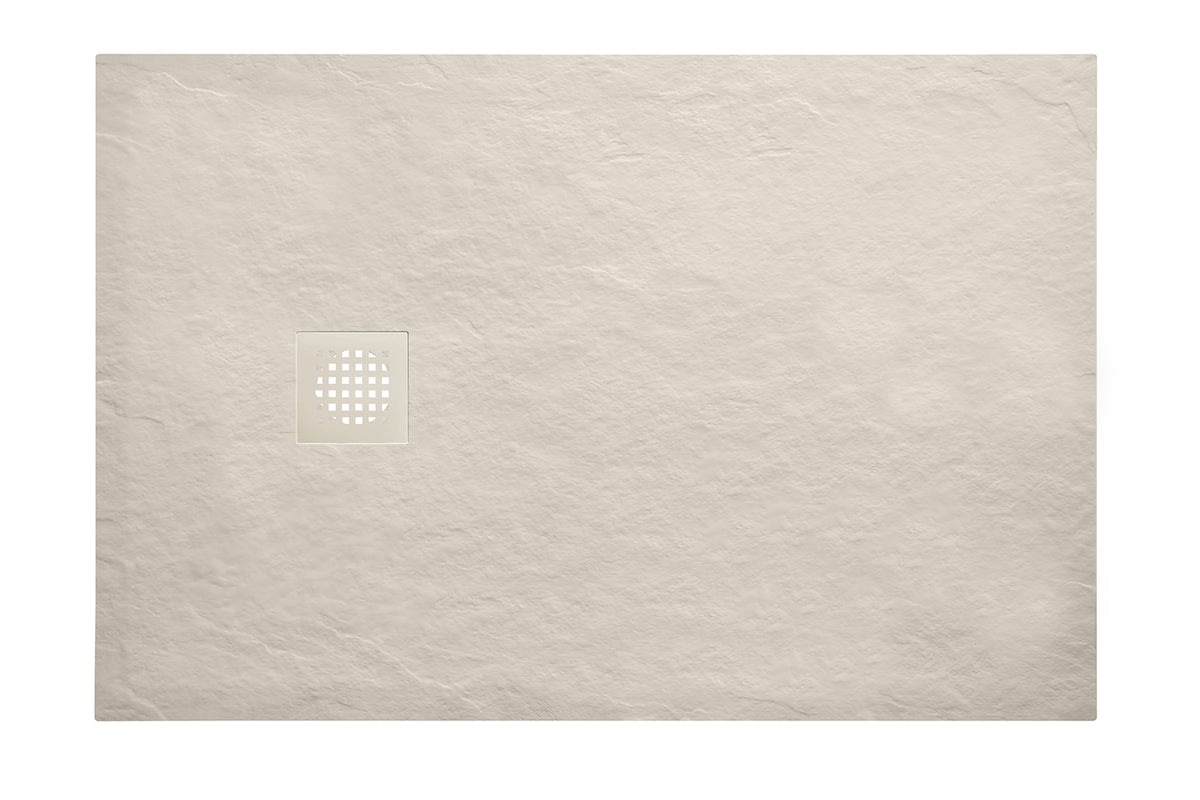 Stonea douchebak antislip composiet 100x120x3cm Inkortbaar Beige