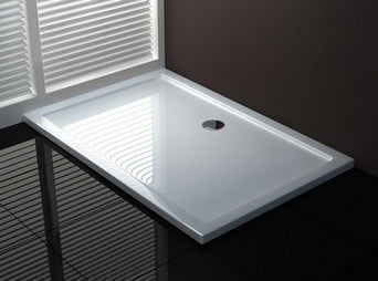 Wiesbaden luxe douchebak SMC rechthoek 120x80x4 wit - WDtegels