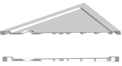 luxe douchebak SMC rechthoek 120x90x4 cm wit - WDtegels