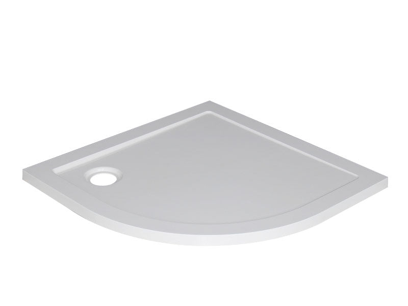 luxe douchebak SMC 1/4 rond 900x900x40 inbouw wit - WDtegels