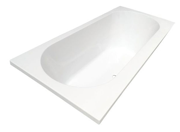 Wiesbaden Portus RD inbouw ligbad | 180x80x49cm | Wit DUO