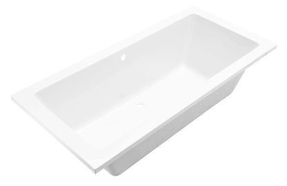 Santino SQ inbouw duo ligbad 180x80x49 cm acryl glans wit - WDtegels
