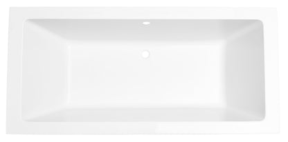 Santino SQ inbouw duo ligbad 190x90x49 cm acryl glans wit - WDtegels