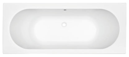 Portus RD inbouw duo ligbad 170x70x43 cm glans wit - WDtegels