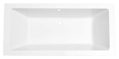 Santino SQ inbouw duo ligbad 180x80x49 cm mat wit - WDtegels