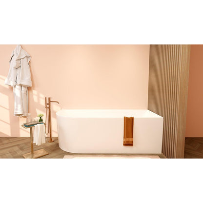 Wiesbaden Zenn hoekbad rechts 180 x 80 cm acryl glans wit met waste glans wit