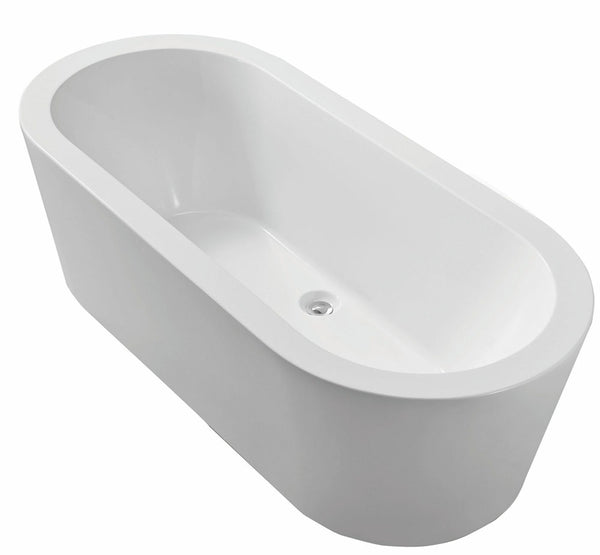 Wiesbaden Bianco freestanding acrylic bathtub 178 x 80 white